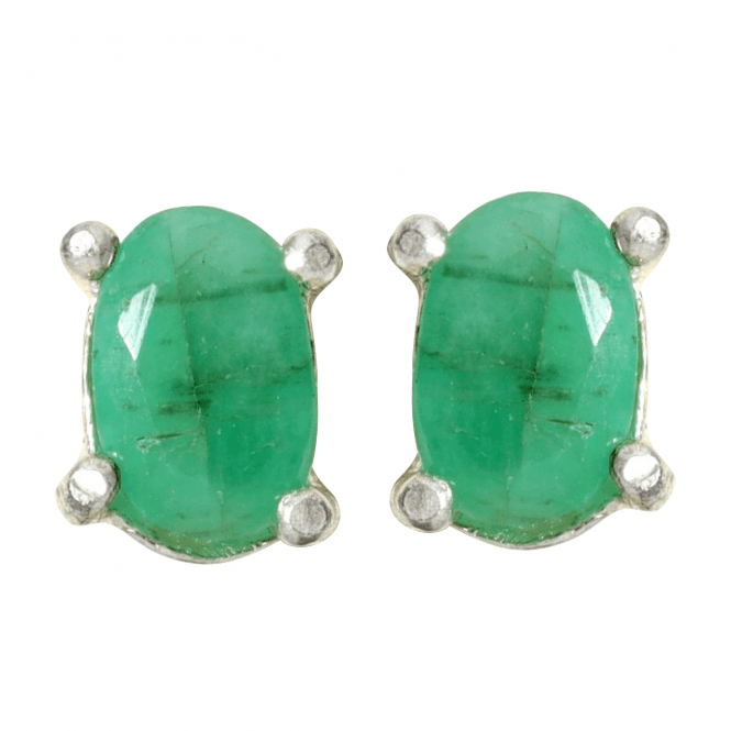 1.2ct Emerald Stud Earrings