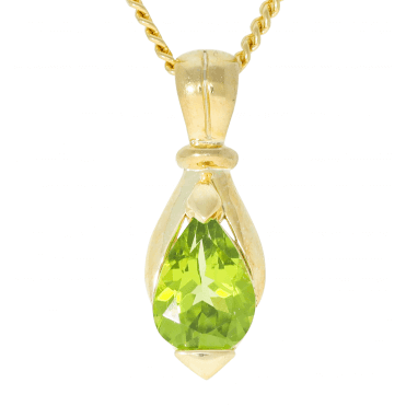 1.9ct Peridot Pendant in 18ct Gold Plating