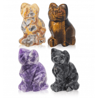 1125ct Picasso Gemstone Cat Collection