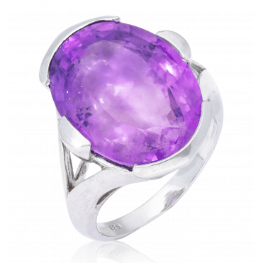 16ct Amethyst Statement Ring