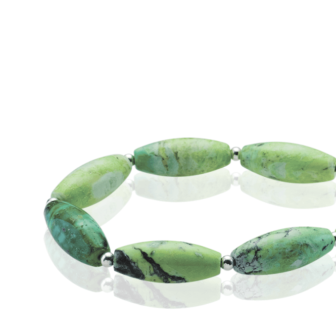 170cts of Variscite in Cabochon Beads of Remarkable Colour Saturation