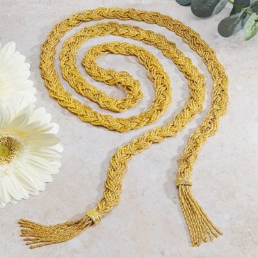 18ct Gold-plated and Plaited Scarf Necklace