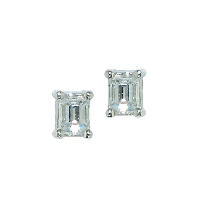 18ct White Gold Imperial Diamond Earrings