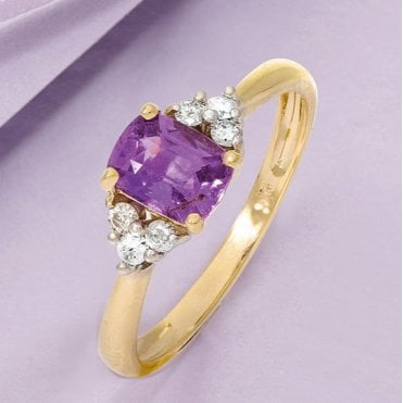 1ct Purple Sapphire Cushion - a Collector's Rare Gem