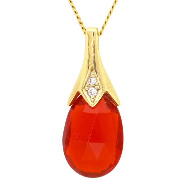 2.3ct Fire Opal Passion Pendant