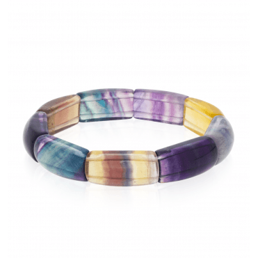 265ct Fluorite Stretch Bracelet