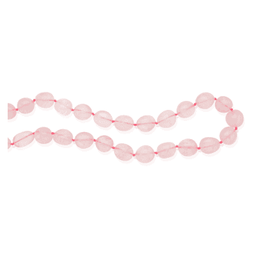 28" Necklet with the Bloom of Rose Quartz