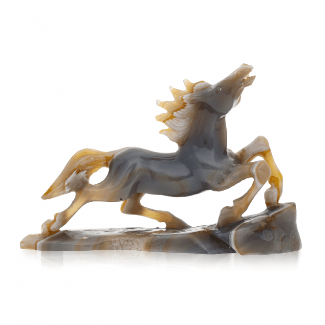 2975ct Hand Carved Agate Horse