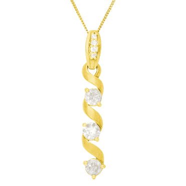 2ct Diamonds in 9ct Motion Pendant