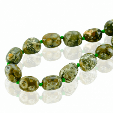300cts of Rainforest Jasper Flecked by Time
