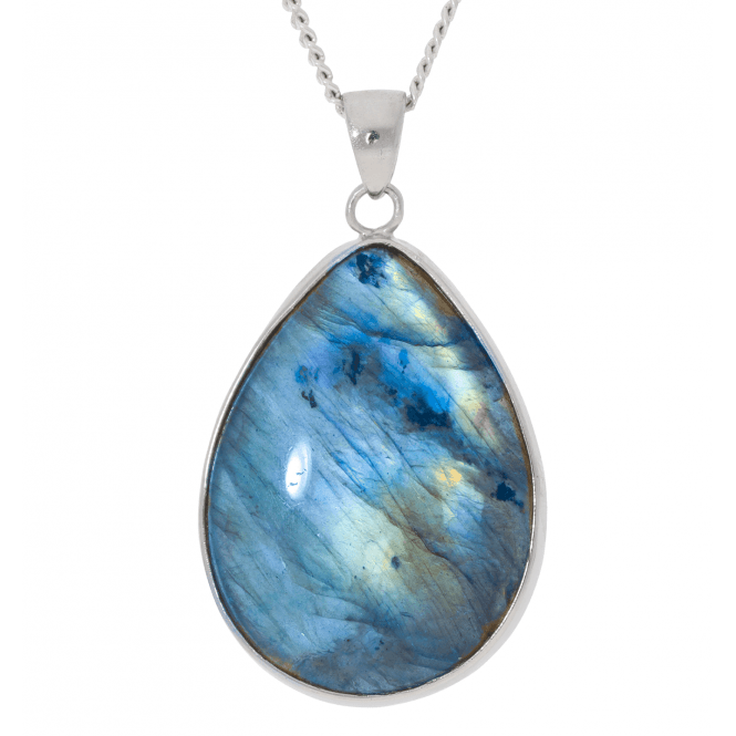 30ct Labradorite Sterling Silver Pendant