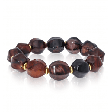 330ct Banded Agate Stretch Bracelet