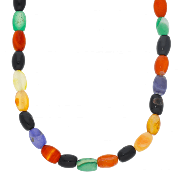 375ct Colourful Agate Necklace with FREE Bracelet
