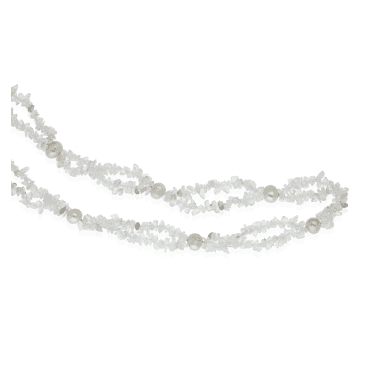 400ct Rock Crystal & Freshwater Pearl Necklace