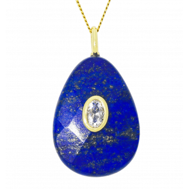 50ct Lapis Drop Necklace