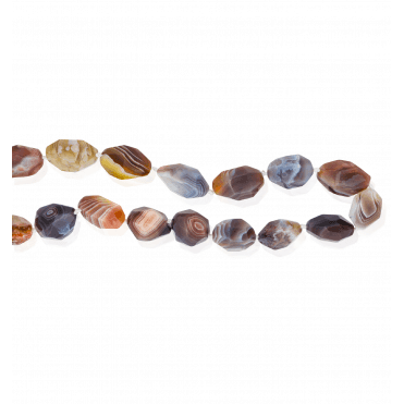 580ct Botswana Agate Hand-Knotted Necklace