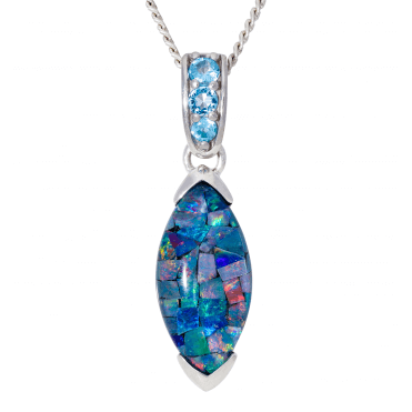 5ct Opal Triplet Silver Pendant