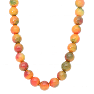 600ct Agate Bead Long Necklace