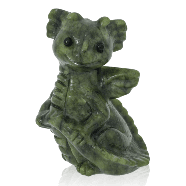 800ct Hand Carved Serpentine Baby Dragon
