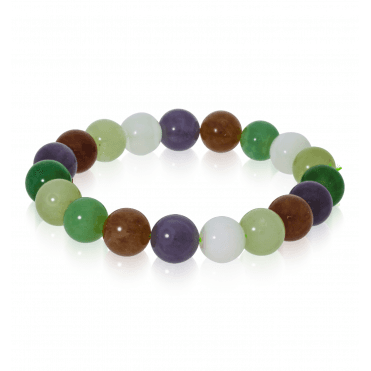 85ct Earthy Jadeite Stretch Bracelet