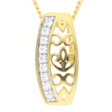 9ct Gold Cutwork Pendant Keeps a Sumptuous Secret