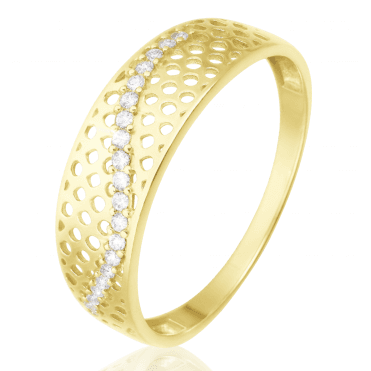 9ct Gold Lattice Ring