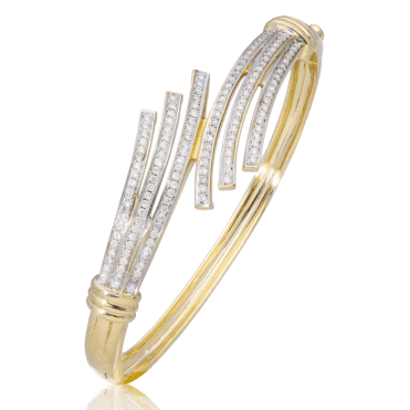 9ct Shooting Stars 1ct Diamond Bangle