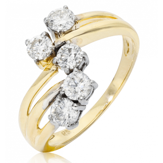 9ct Yellow Gold Stargaze 1ct Diamond Ring
