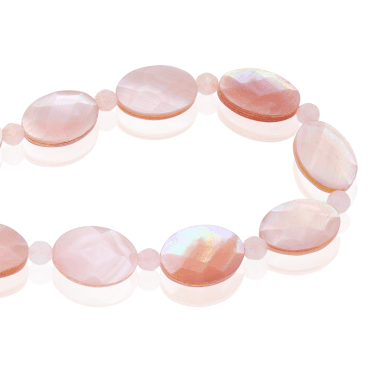 A Flattering Blush of Morganite & Mother of Pearl