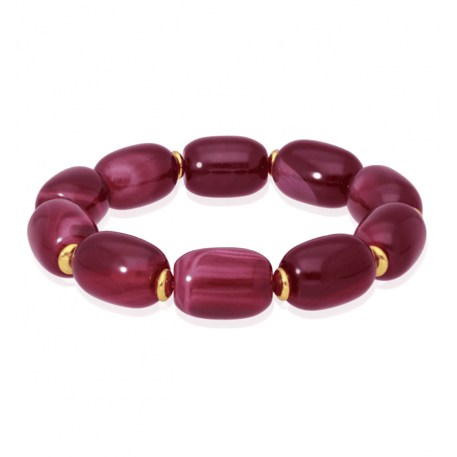 Agate Barrel Bracelet