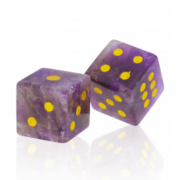 Amethyst Dice Set
