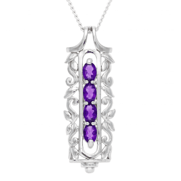 Amethyst Rococo Lantern Pendant