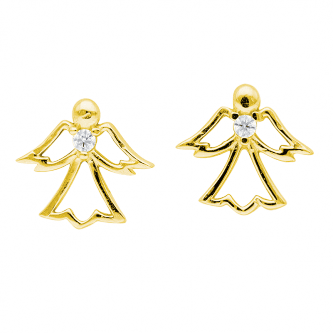 Angel Earrings in Celestial Gold