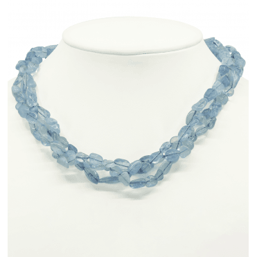 Aquamarine Twist Necklace