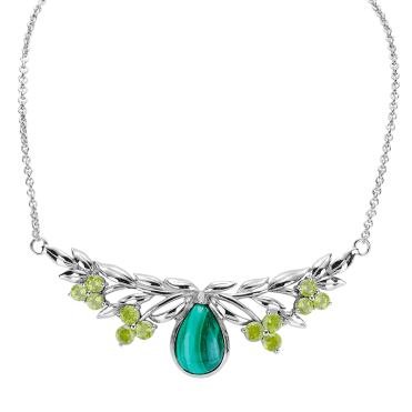 Artistic Originality with 5cts of Malachite & Peridot