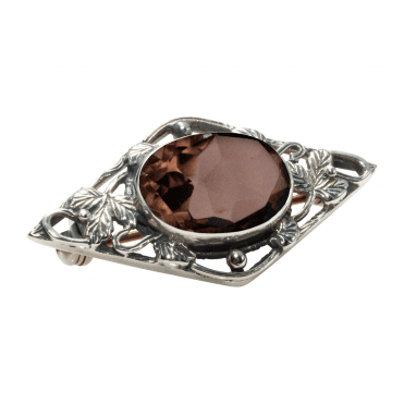 Arts & Crafts Cornelian Brooch