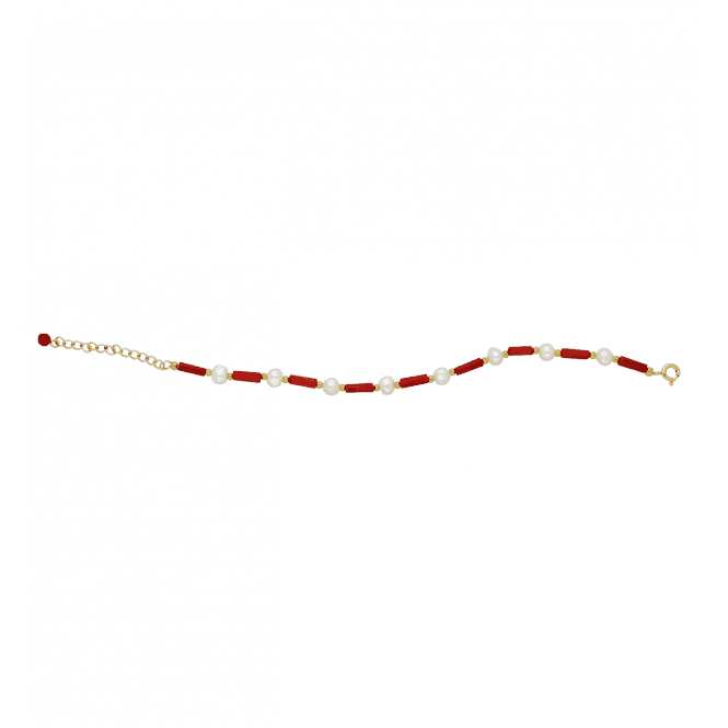 Autumn Glow Coral Bracelet
