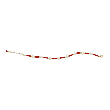 Autumn Glow Coral Bracelet