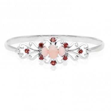 Auvergne Bracelet of Opal & Garnet