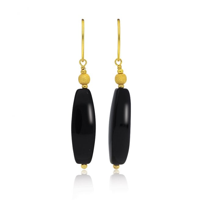 Black Magic Agate Earrings
