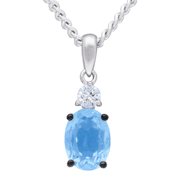 Blue Crystal Elegance Pendant