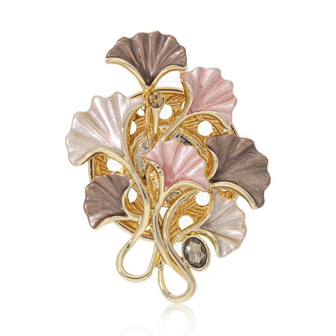 Botanical Autumn Leaf Brooch