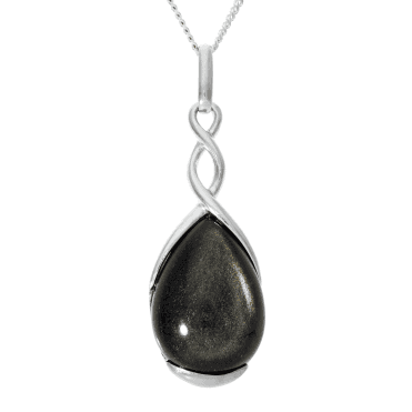Celtic Inspired Golden Sheen Obsidian Pendant