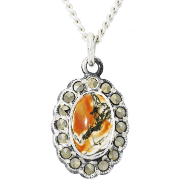 Colourful Moss Agate Pendant