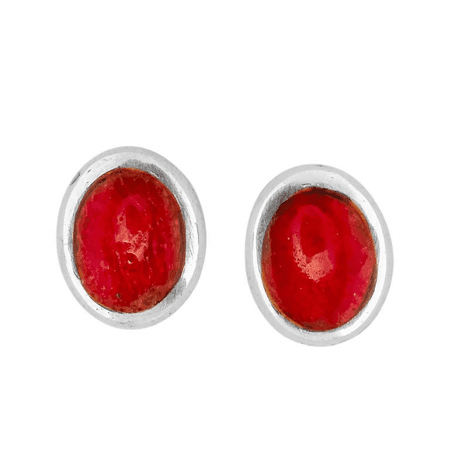 Coral Stud Earrings