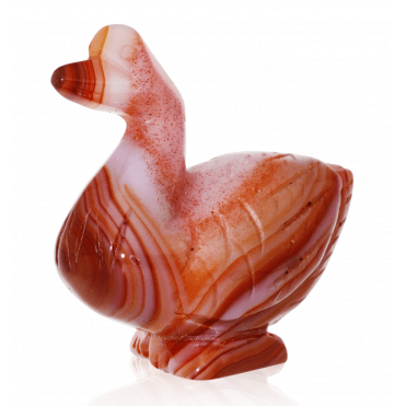 Cornelian Goose Carving