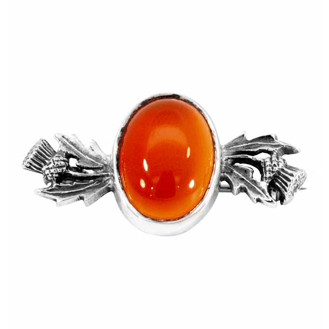 Cornelian Thistle Brooch