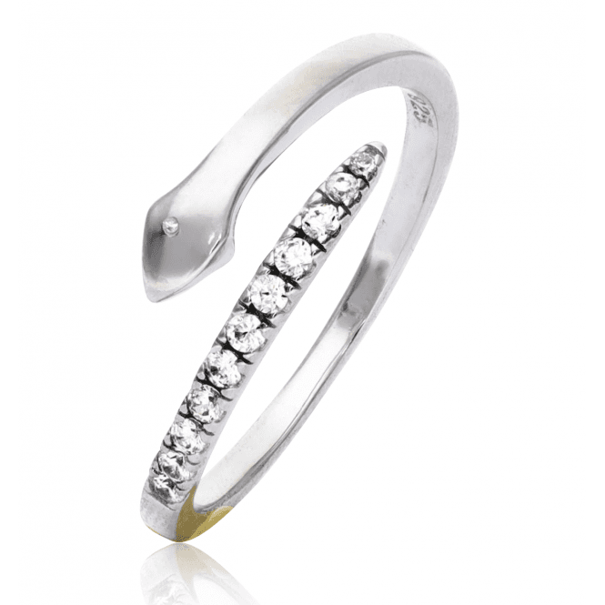 Couture Inspired Open Snake Ring