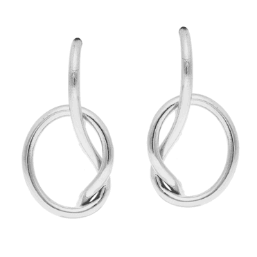 Dallas Earrings form a Seamless Silver Lasso