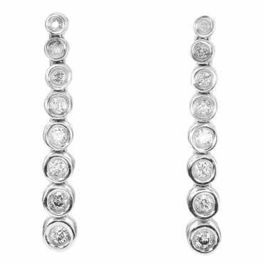 Day to Evening 18ct White Gold Diamond Earrings